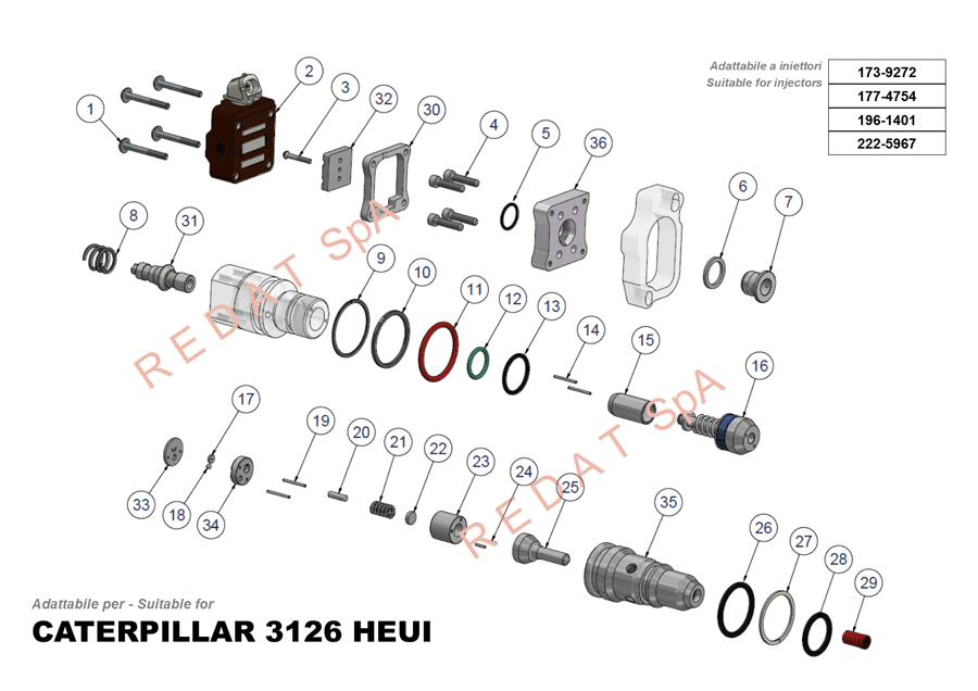 CATERPILLAR 3126 HEUI